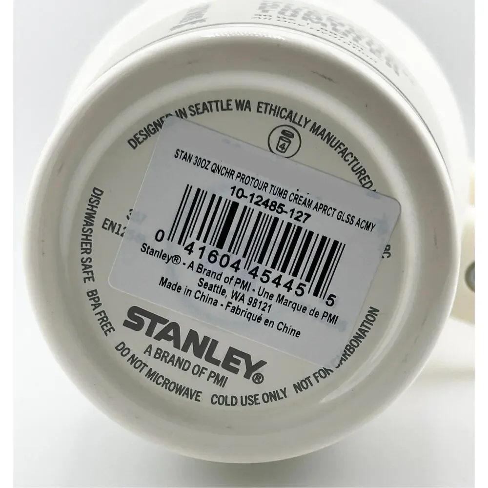 Stanley Quencher ProTour Flip Straw 30 oz Tumbler; CREAM APRICOT GLOSS
